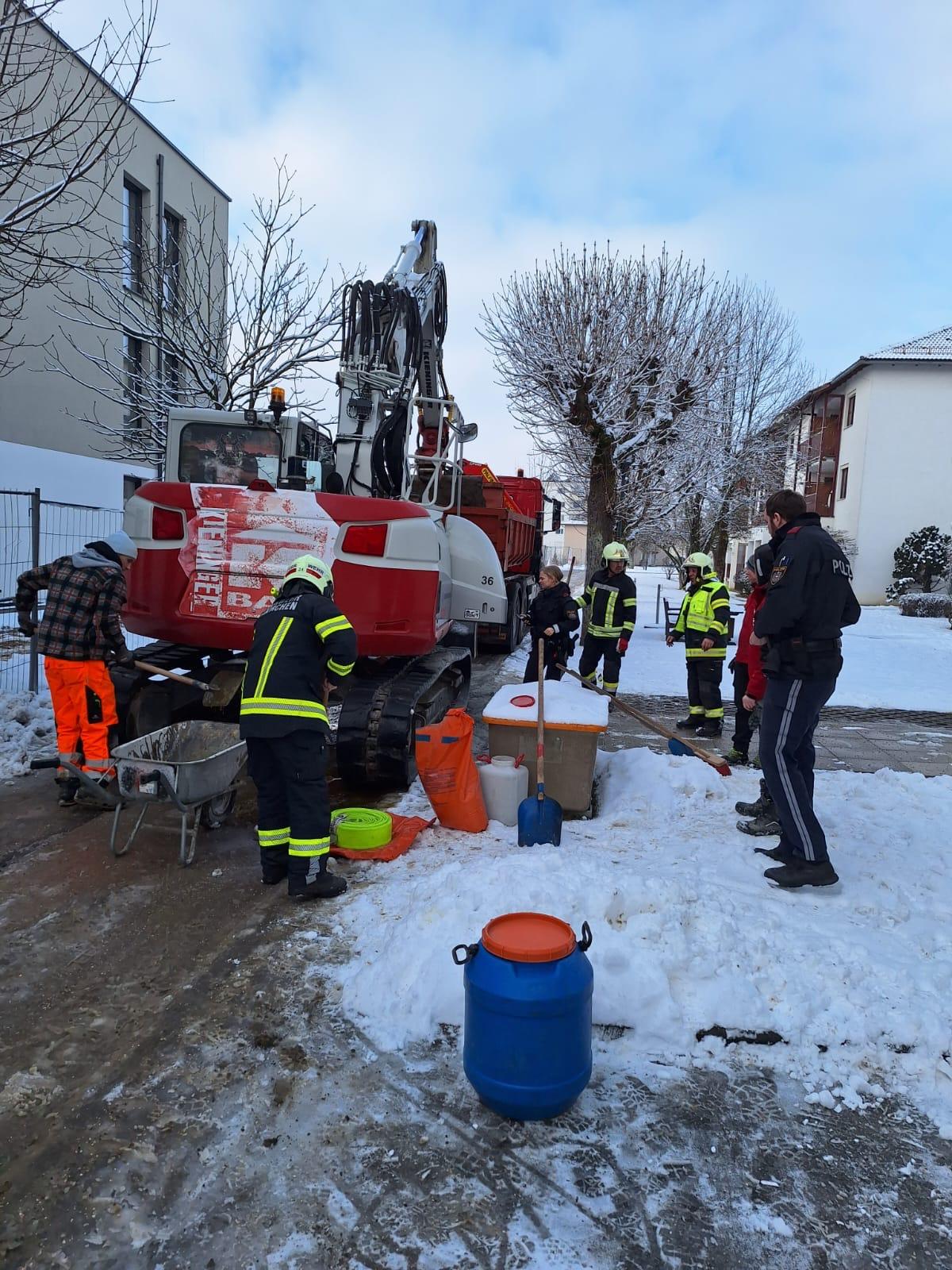 Einsatzfoto Ölspur / Ölaustritt