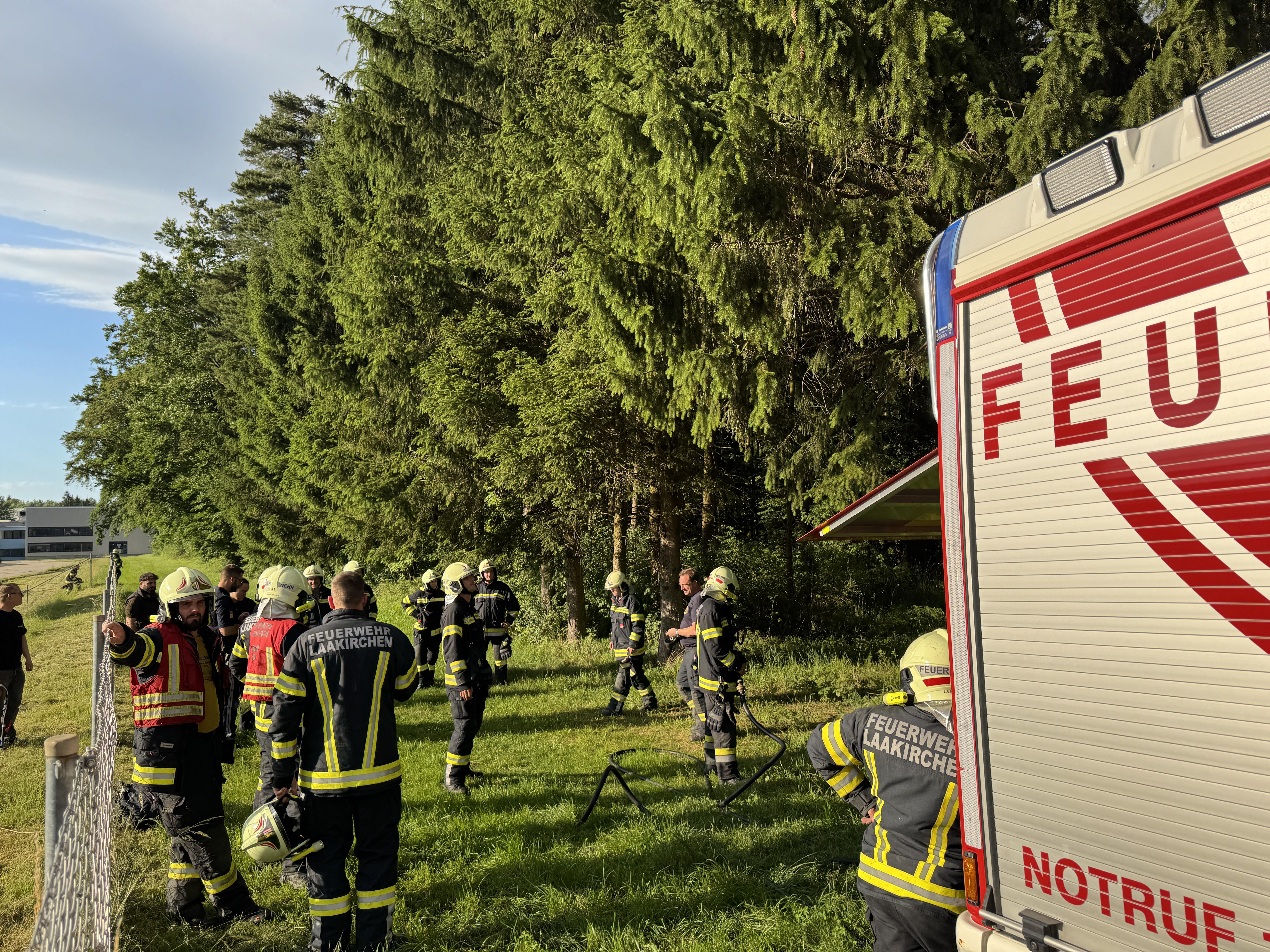Einsatzfoto Brand im Freien
